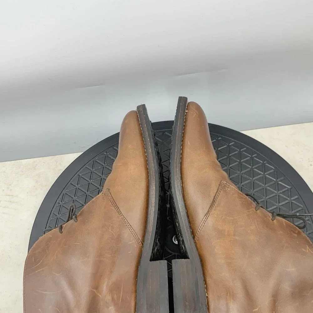 Thursday Boots Men Size 11 Shoes Brown Leather Scout 2 Eye Lace Chukka Chelsea
